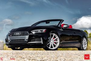 Audi S5 Cabriolet on Vossen Wheels (VFS10) 2017 года